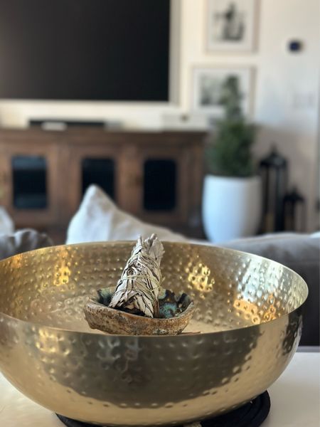 Zen out with this huge gold bowl for all your zen needs

#LTKsalealert #LTKhome #LTKFind