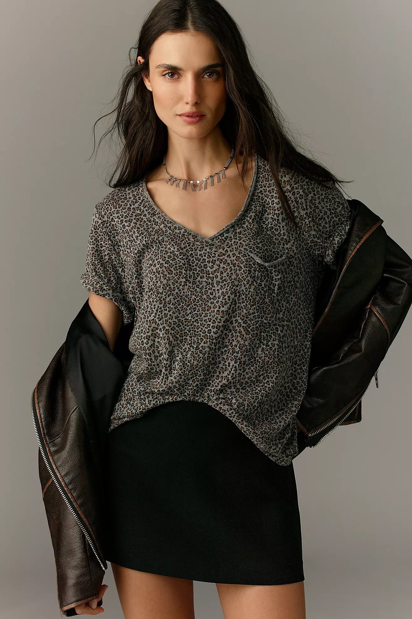 The Lars Classic V-Neck Tee by T.La | Anthropologie (US)