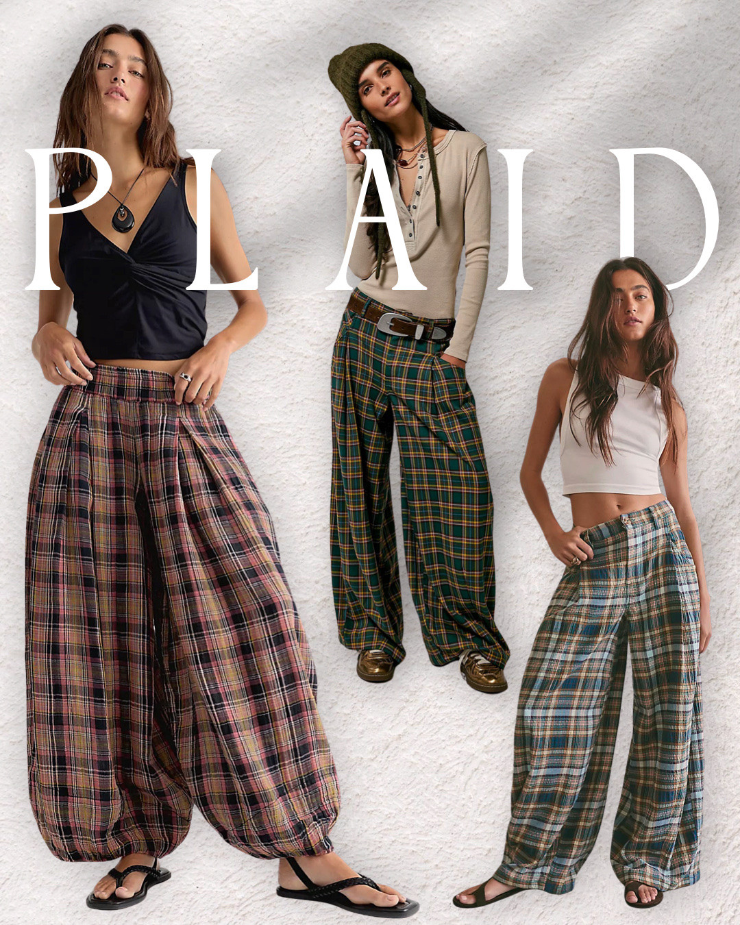 Plaid is officially back in the fall rotation 🍂 And no, we’re not talking about the same flannel-and-skinny-jeans situation we wore in 2012. 😂

For Fall 2026, plaid is showing up on everything; wide-leg pants, balloon pants, relaxed trousers, maxi skirts, oversized button-downs and layered fall basics. Think ’90s grunge meets modern boho, but a little more grown-up and wearable.

These are the plaid pieces I’m loving for transitioning into fall- easy to mix with denim, chunky knits, fitted tanks, boots, flats and sneakers.

Shop my favorite Fall 2026 plaid fashion finds here. 🤎

#Fall2026Fashion #PlaidTrend #FallFashion #FallOutfits #FashionOver40 #MillennialStyle #PlaidPants #FallStyle

#LTKootd #LTKmomlife #LTKSeasonal