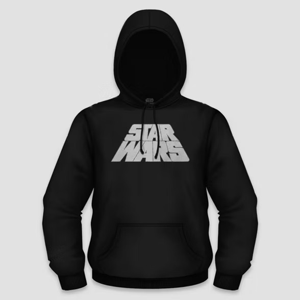 Men's Star Wars Hooded Graphic Sweatshirt - Black | Target