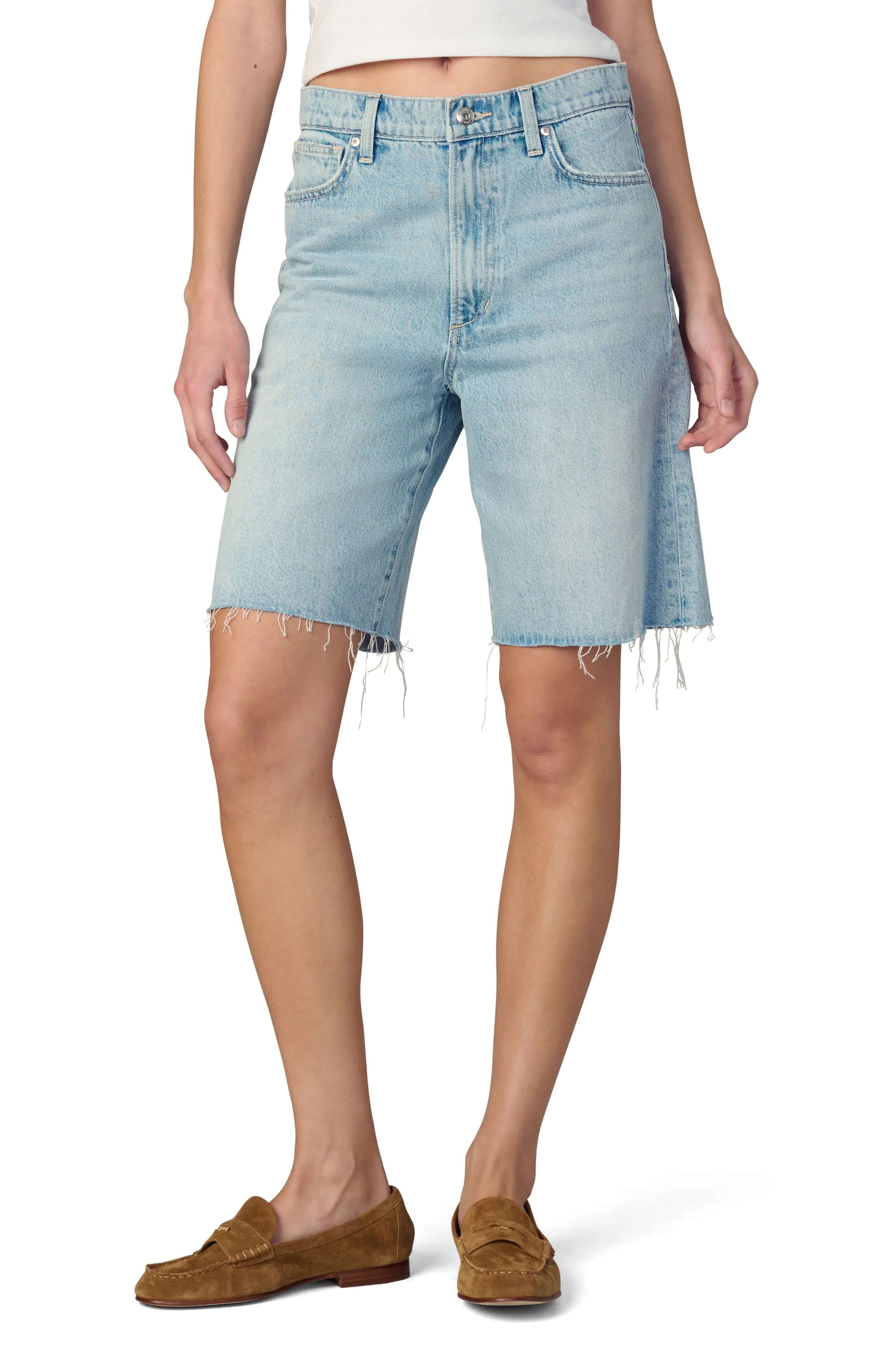 Joe's The Ryan Low Slung Cutoff Bermuda Denim Shorts (Women) | Nordstromrack | Nordstrom Rack