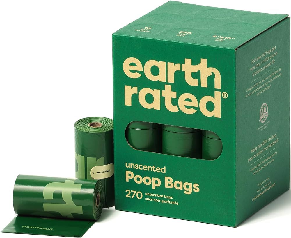 Earth Rated Dog Poop Bags, Guaranteed Leak Proof and Extra Thick Waste Bag Refill Rolls For Dogs,... | Amazon (US)