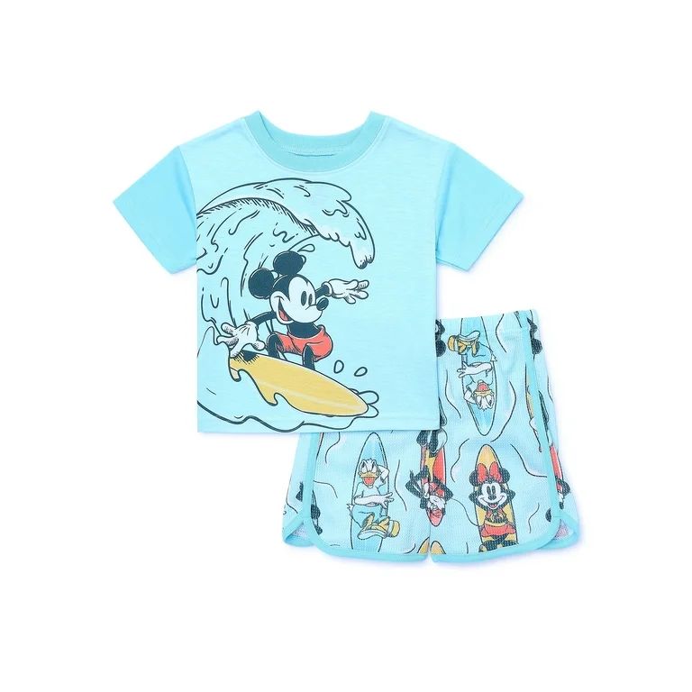 Character Toddler Tee and Shorts Pajama Set, 2-Piece, Sizes 12M-5T | Walmart (US)
