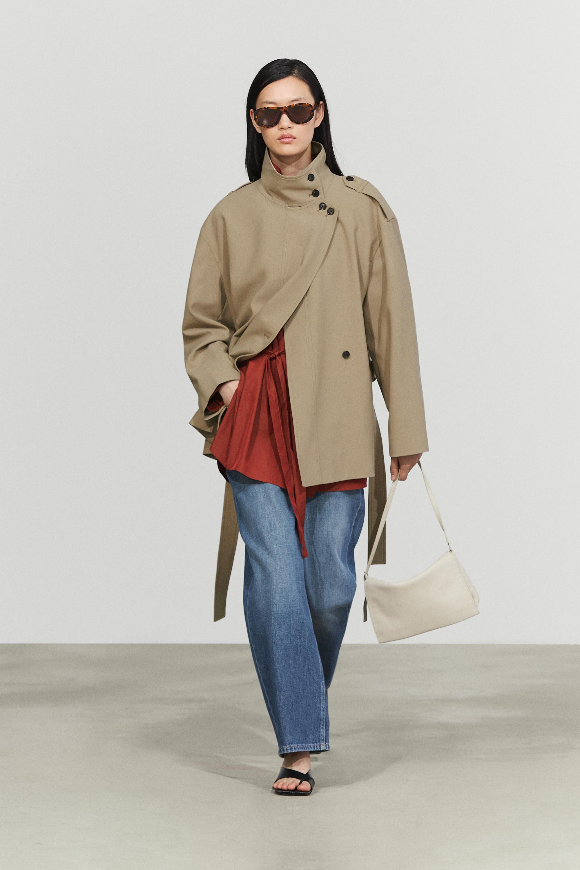 Mid-length belted trench coat | Massimo Dutti UK