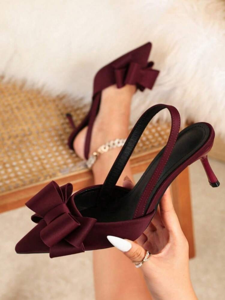 Ellevyn Fashionable Versatile Pointed Toe Low Vamp High Heel Shoes, Stylish Professional Women Shoes, Elegant Lady Fashion Slip-On Pumps | SHEIN