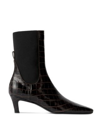 TOTEME Women's Croco Mid Heel Boots  | Bloomingdale's NEW & NOW Women's New Arrivals | Bloomingdale's (US)