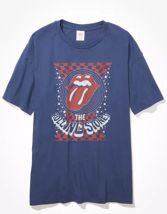 AE Oversized Rolling Stones Graphic Tee | American Eagle Outfitters (US & CA)