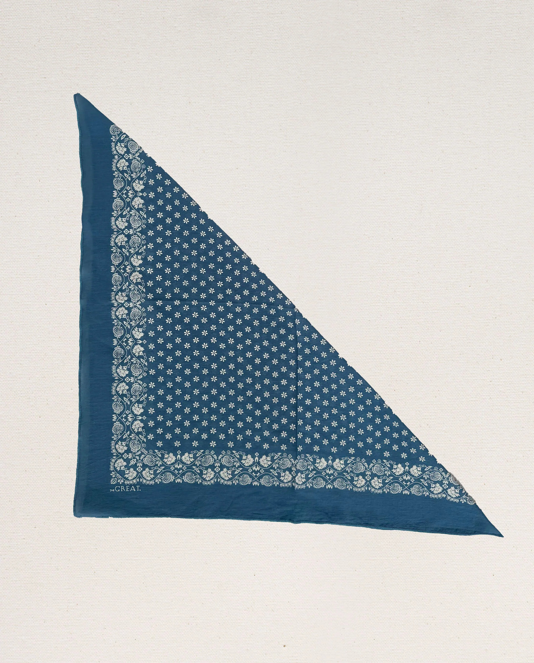 The Bandana. -- Small -- Dusty Blue | THE GREAT.