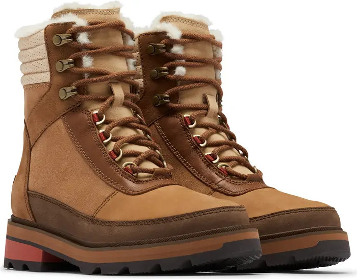 Lennox Faux Fur Trim Lace-Up Boot | Nordstrom