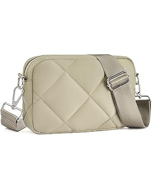 Telena Quilted Crossbody Bags for Women Puffer Bag Purse Lightweight Design Shoulder Bag | Amazon (US)