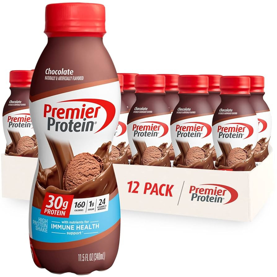 Premier Protein Shake, Chocolate, 30g Protein 1g Sugar 24 Vitamins Minerals Nutrients to Support ... | Amazon (US)