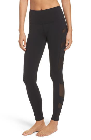 Women's Alo Block High Waist Mesh Inset Leggings | Nordstrom