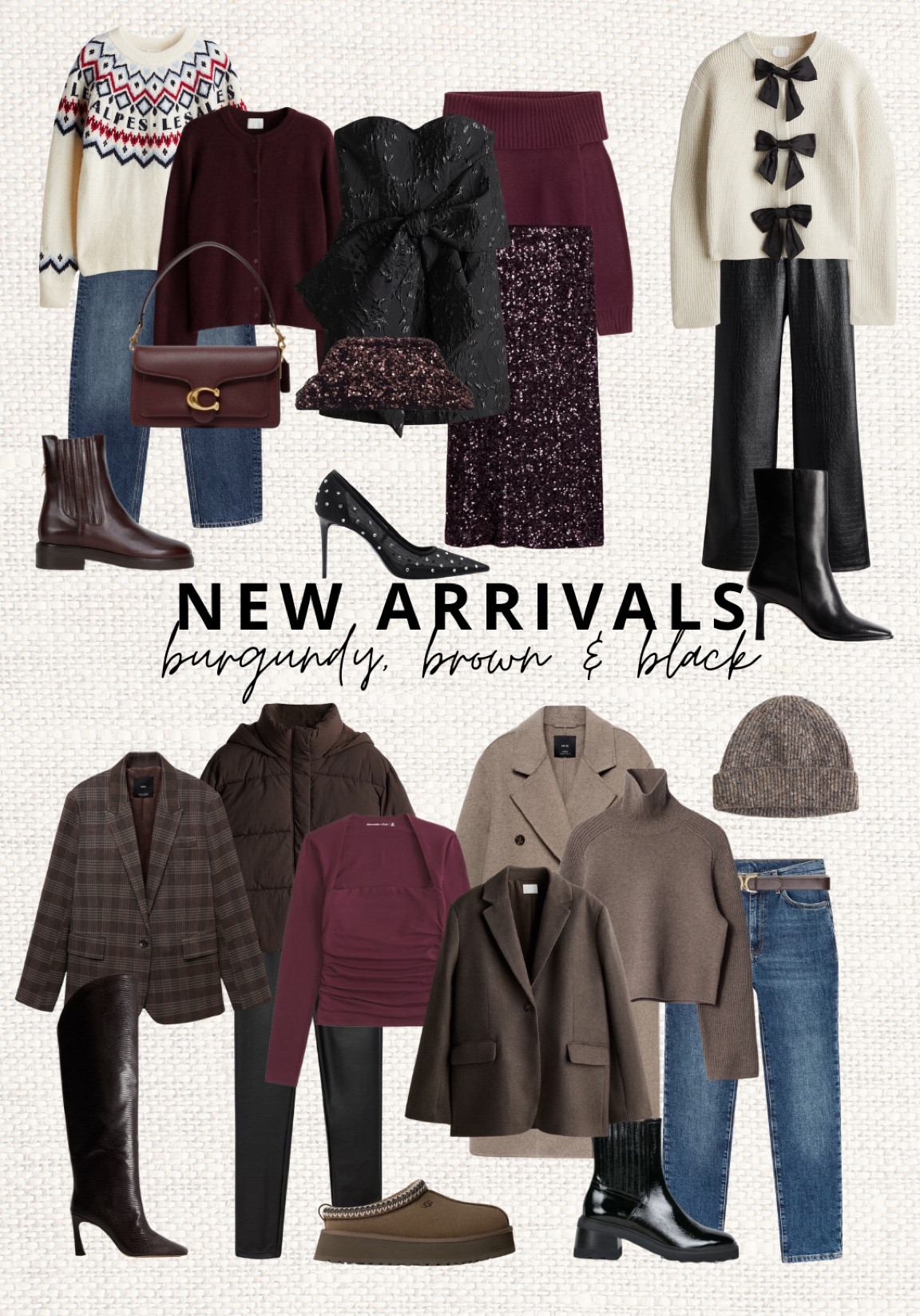 New arrivals this week 🍇🍫

‼️Don’t forget to tap 🖤 to add this post to your favorites folder below and come back later to shop

Make sure to check out the size reviews/guides to pick the right size

Sequin midi skirt, party outfit, christmas party outfit, winter outfit, winter coat, knit jumper, turtleneck jumper, rollneck jumper, brown knee high boots, dark wash jeans, high waisted jeans, high rise jeans, brown twill blazer

#LTKStyleTip #LTKSeasonal