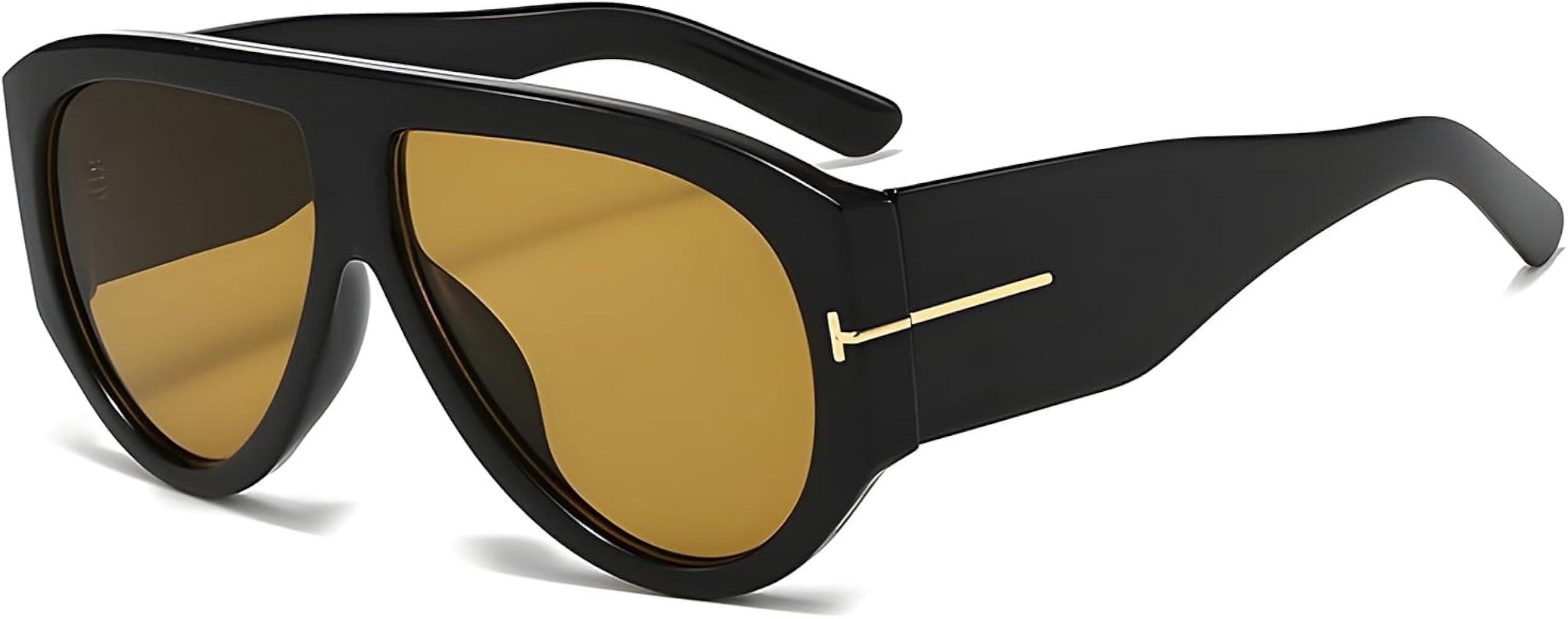 Trendy Oversized Aviator Sunglasses for Women Men Square Thick Frame Large Sun Glasses UV400 Prot... | Amazon (US)