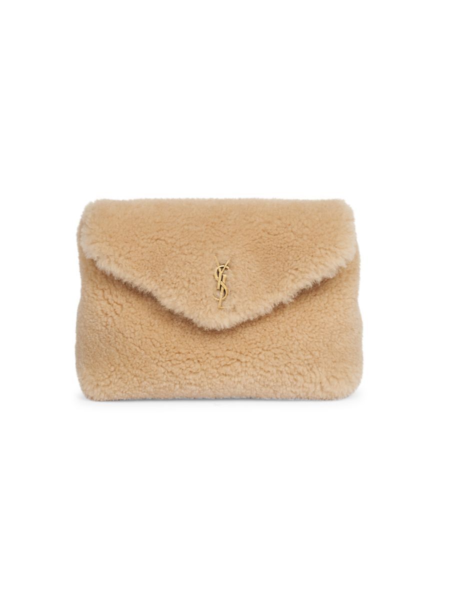 Puffer Small Pouch In Shearling | Saks Fifth Avenue