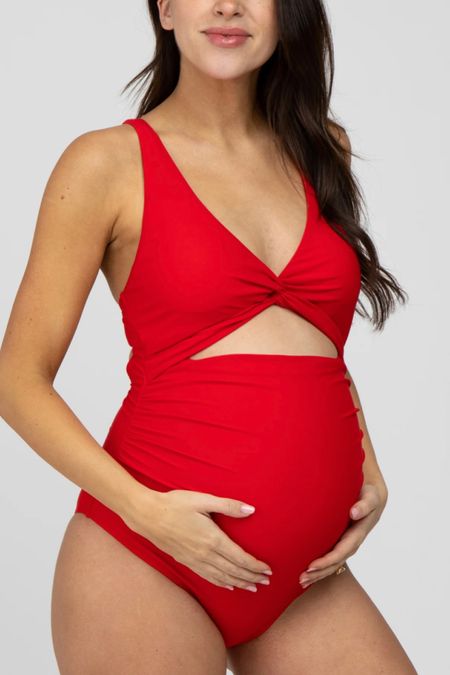 You will LOVE this red maternity swimsuit, so so flattering!! #maternityswimsuit #maternityswim

#LTKswim #LTKbump #LTKunder100