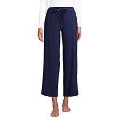 Women's Lounge Mid Rise Wide Leg Crop Pajama Pants | Lands' End (US)