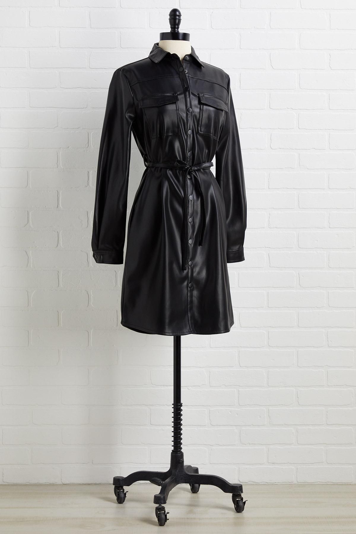 check the leather dress | Versona