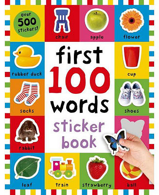 First 100 Stickers- Words- Over 500 Stickers by Roger Priddy - Macy's | Macy's