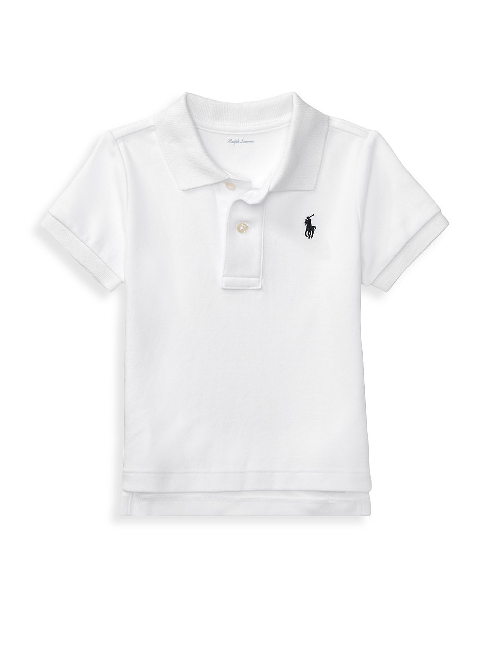 Baby Boy's Cotton Interlock Polo - White - Size 12 Months | Saks Fifth Avenue