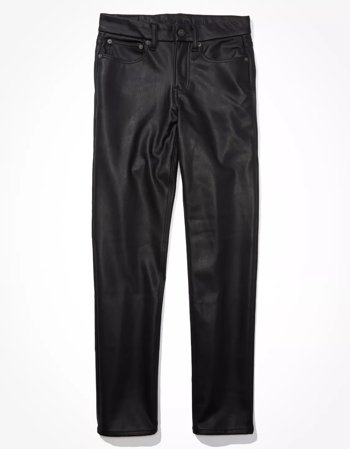 AE Stretch Vegan Leather '90s Straight Pant | American Eagle Outfitters (US & CA)