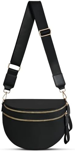 Checkered Nylon Crossbody Bag Bum Bag for Women Mom Spacious Checkered Crossbody Purses Shoulder ... | Amazon (US)