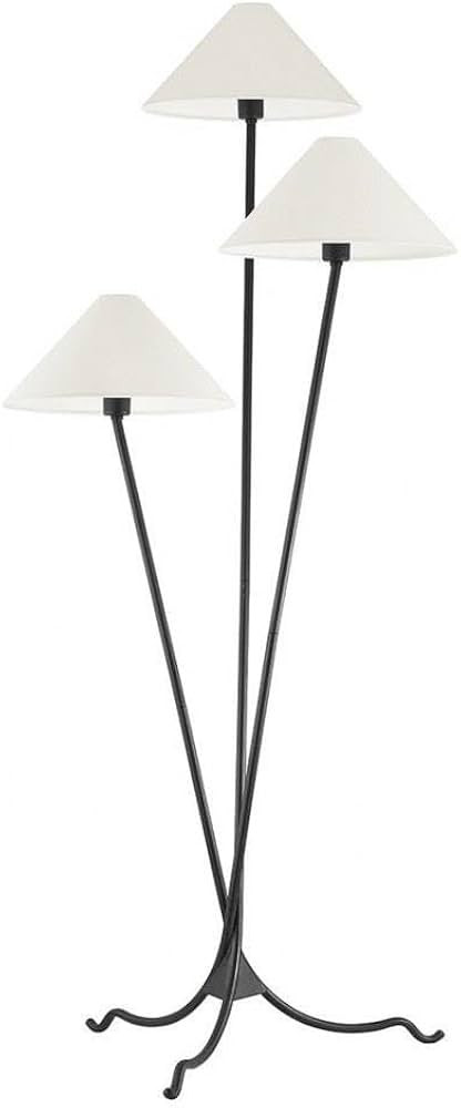 Troy Lighting Cedar Forged Iron 3-Light Tripod Floor Lamp | Amazon (US)