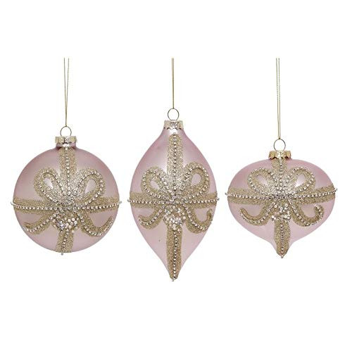 Mark Roberts Christmas 2019 Jeweled Ribbon Ornament - Assortment of 3, 4 Inches, Decorative Hanging Ornaments | Amazon (US)