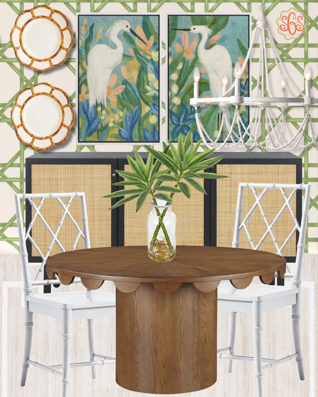 Serving southern dining room dreams 🌿🦢
This space is giving grandmillennial charm meets fresh coastal vibes — cane details, bamboo accents, classic botanicals, and that statement chandelier tying it all together. Perfect for slow mornings, sweet tea evenings, and everything in between.

Shop the full look linked ✨
#GrandmillennialStyle #SouthernHome #DiningRoomInspo #CoastalCharm #LTKHome

#LTKHome #LTKmomlife #LTKSeasonal