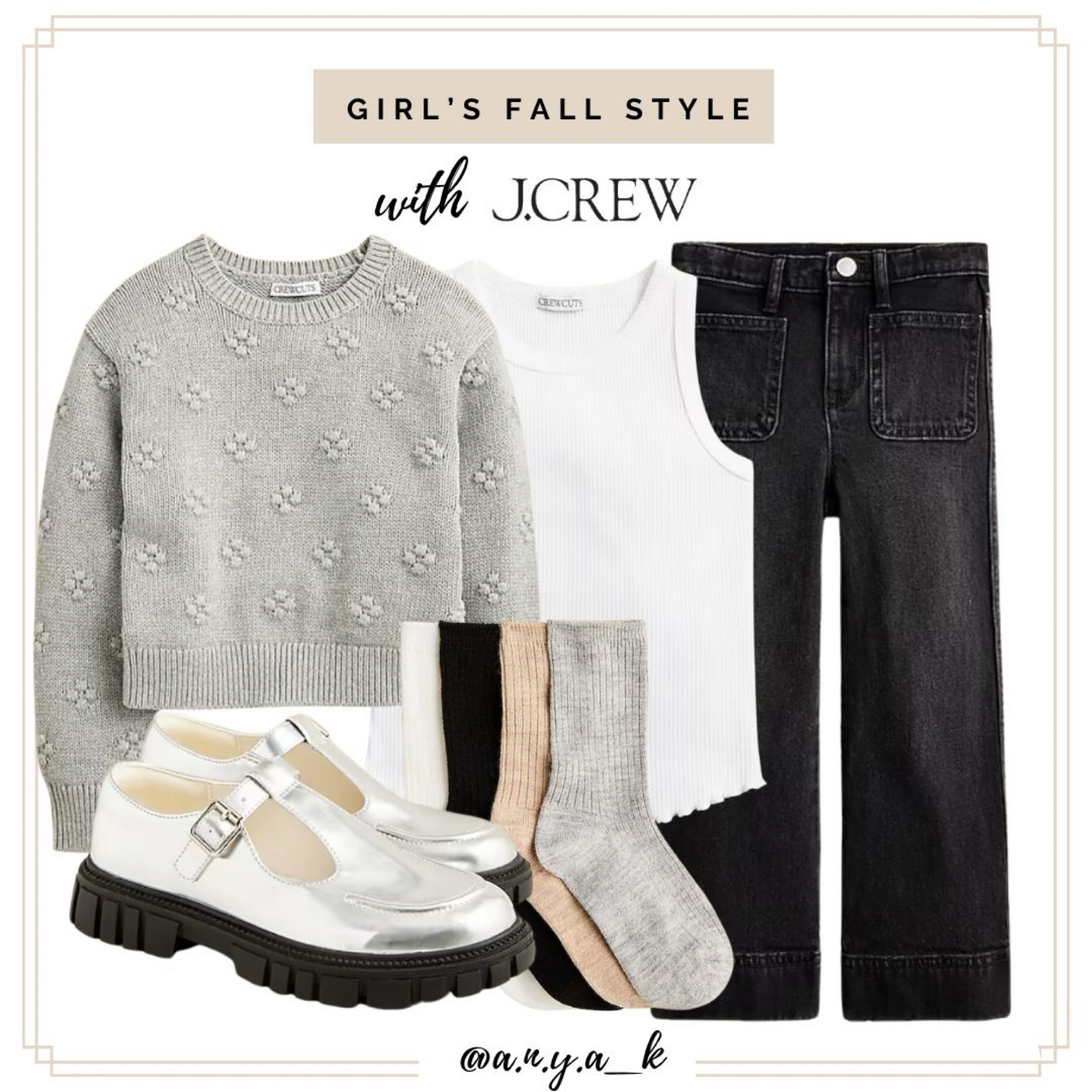 ✨ Shop this cozy fall look from J.Crew featuring metallic loafers, cotton knit, an wide jeans. 🍂

#JcrewKids #FallFashion #LTKkids #girlsfashion



#LTKKids #LTKSeasonal #LTKFamily
