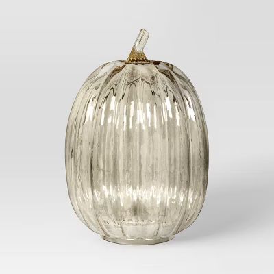 XL Tall Glass Pumpkin Figurine Champagne - Threshold™ | Target