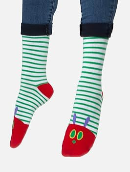 Out of Print World of Eric Carle, The Very Hungry Caterpillar Unisex Socks | Amazon (US)