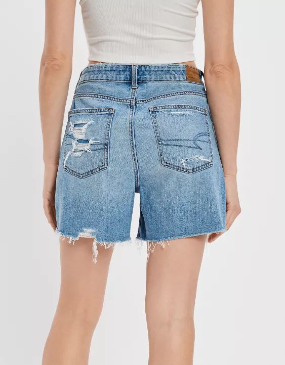 AE Denim Highest Waist Baggy Short | American Eagle Outfitters (US & CA)