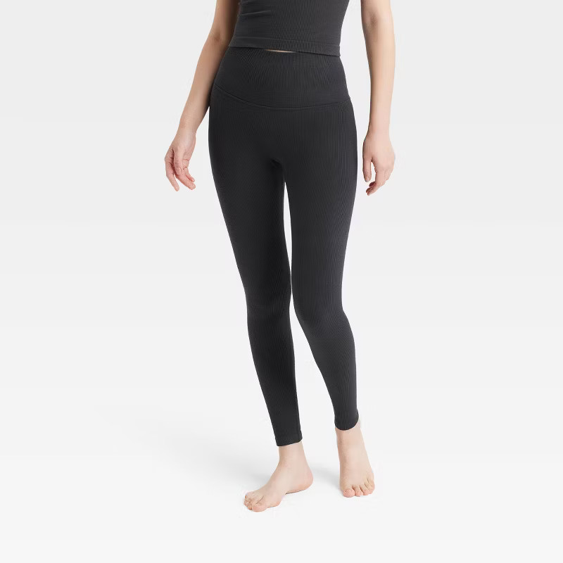 Women's Rib Seamless High-Rise Leggings - All in Motion™ | Target