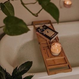 Bamboo Bathtub Caddy | Linen Chest