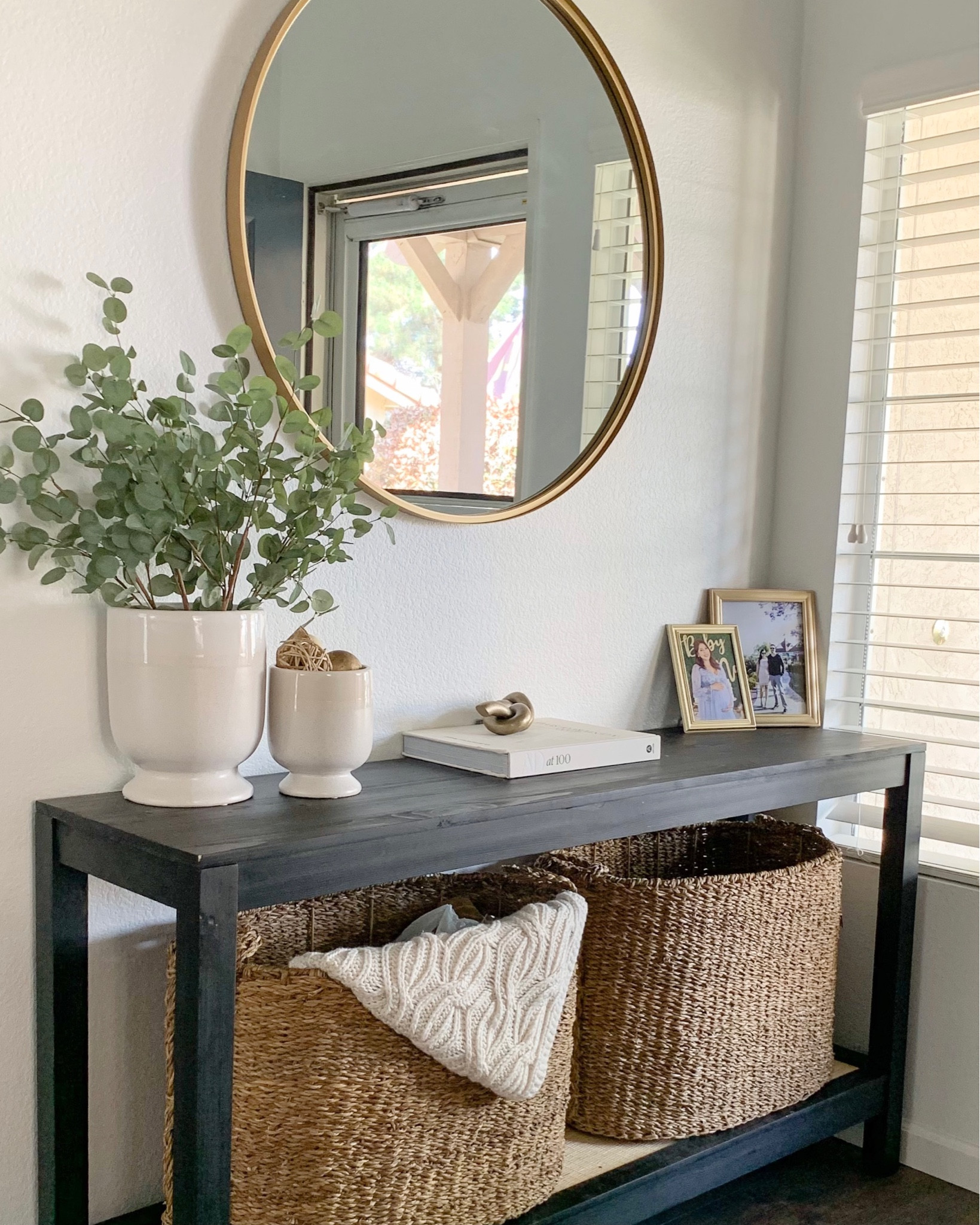 entryway home decor, black console table, entryway circle mirror

#LTKhome #LTKfindsunder100 #LTKSeasonal