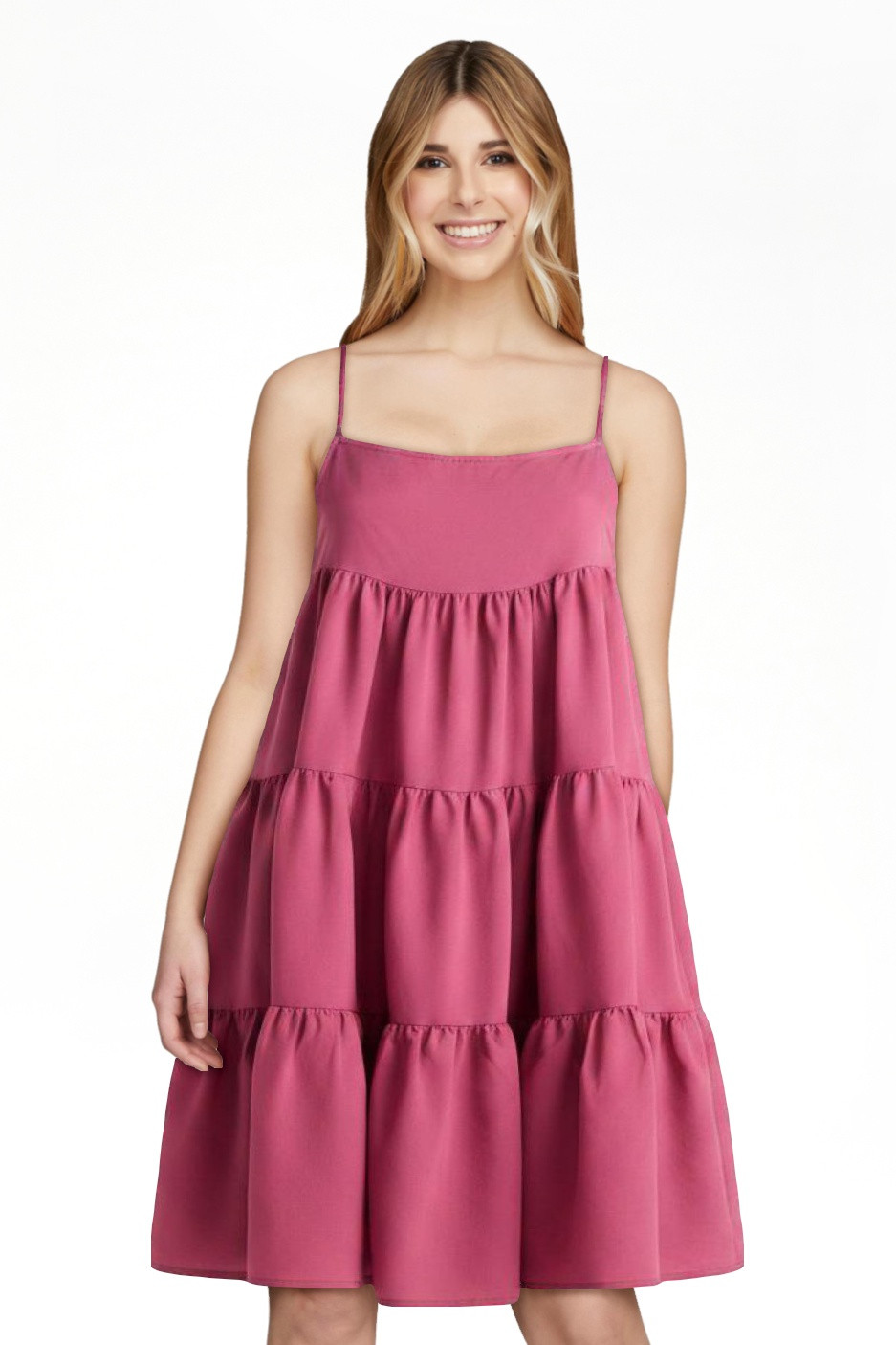 Scoop Women’s Flowy Tier Mini Dress, Sizes XS-XXL | Walmart (US)