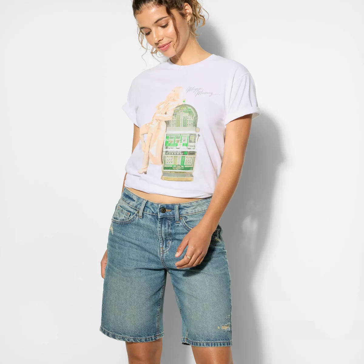 Women's Moroney Lucky Short Sleeve Graphic T-Shirt - White | Target