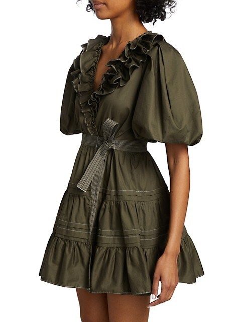 Gianna Puff-Sleeve Minidress | Saks Fifth Avenue