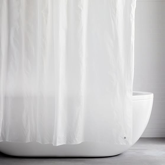 Shower Curtain Liner, Clear, 72""x74 | West Elm (US)