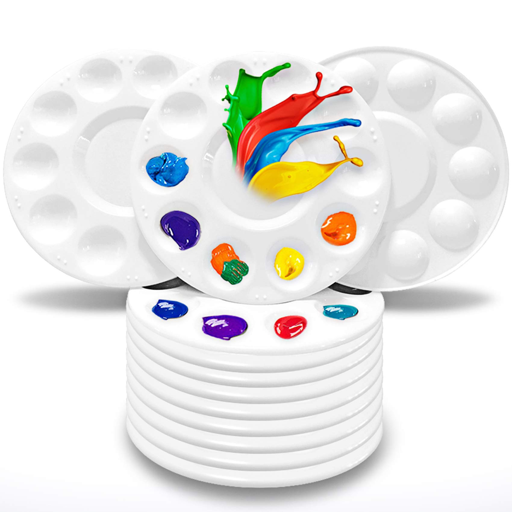 Hulameda Paint Tray Palettes, Plastic Paint Pallets for Kids or Students to Paints on School Proj... | Amazon (US)