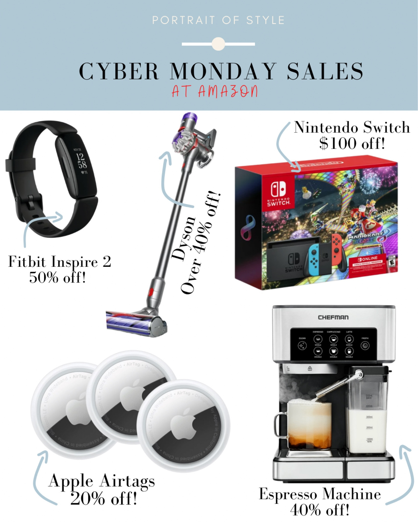 Cyber Monday at Walmart!

#cybermonday #dyson #fitbit #apple #airtag #airtags #nintendo #nintendoswitch #espressomachine #amazon #amazoncybermonday #walmart #walmartcybermonday #blackfriday #walmartblackfriday

#LTKCyberweek #LTKSeasonal #LTKHoliday