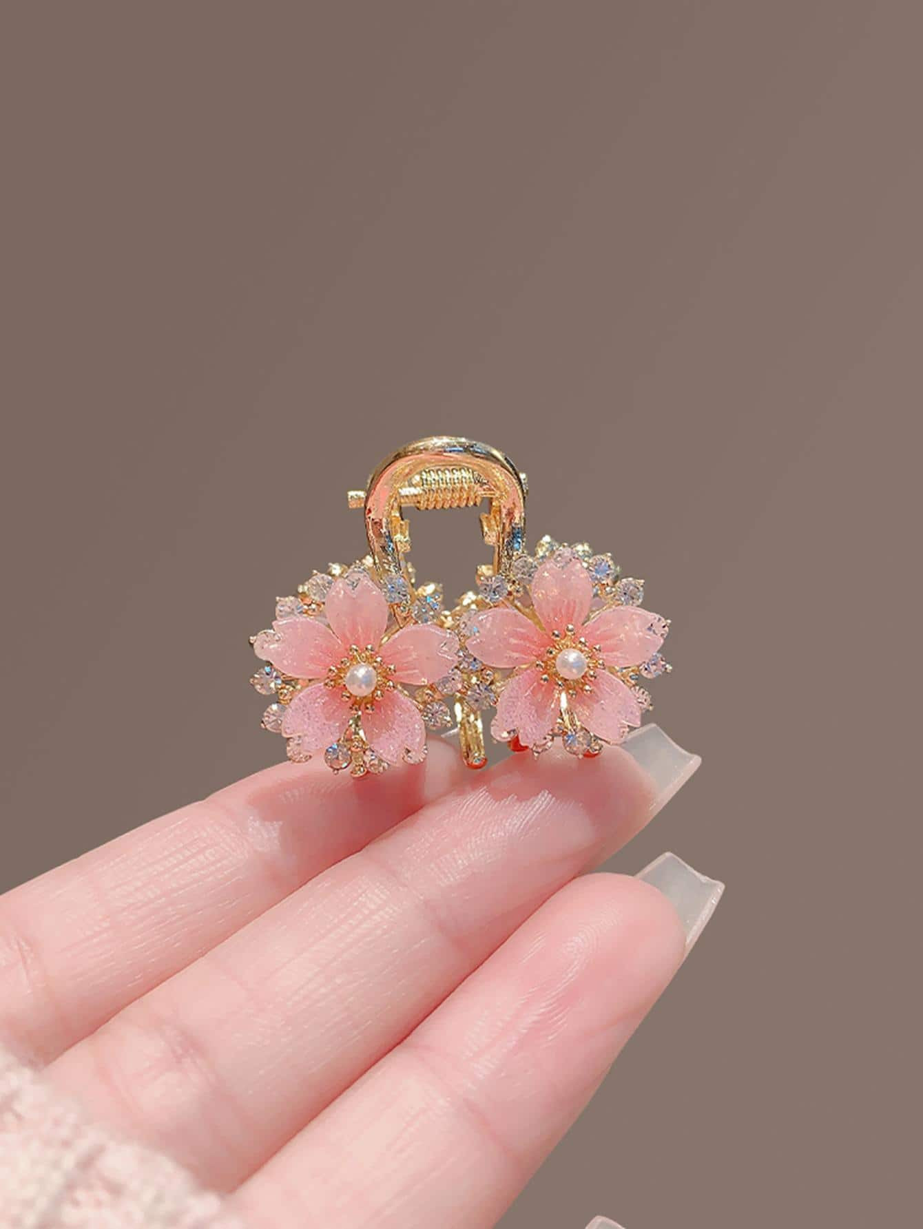 1pc Women Rhinestone & Flower Decor Fashion Hair Claw For Hair Decoration Elegant | SHEIN