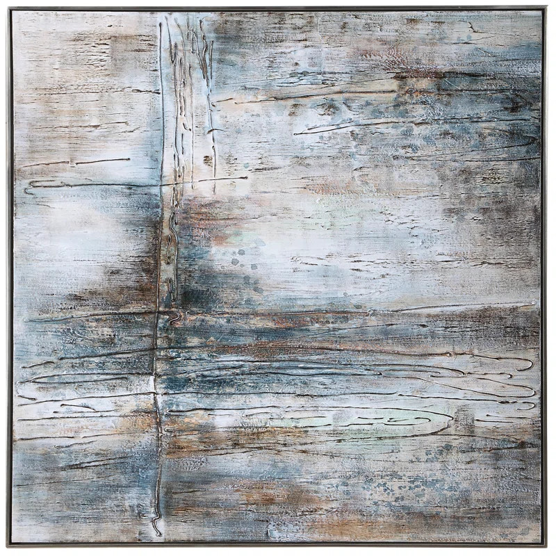 Open Seas - Floater Frame Painting on Canvas | Wayfair North America