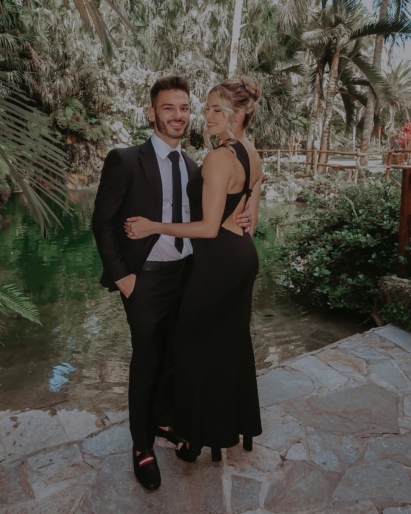 Celebrating The Meireles 🤍 

Seeing one of my best friends get married to the love of her life had me in a pool of tears 😭 it was a beautiful night celebrating their union

✨DETAILS✨
Dress: @katiemaycollection @revolve 
Hair & Makeup: @glamorouslooksstudio 

#revolveme #weddingguestdress #weddingattire #formaldresses