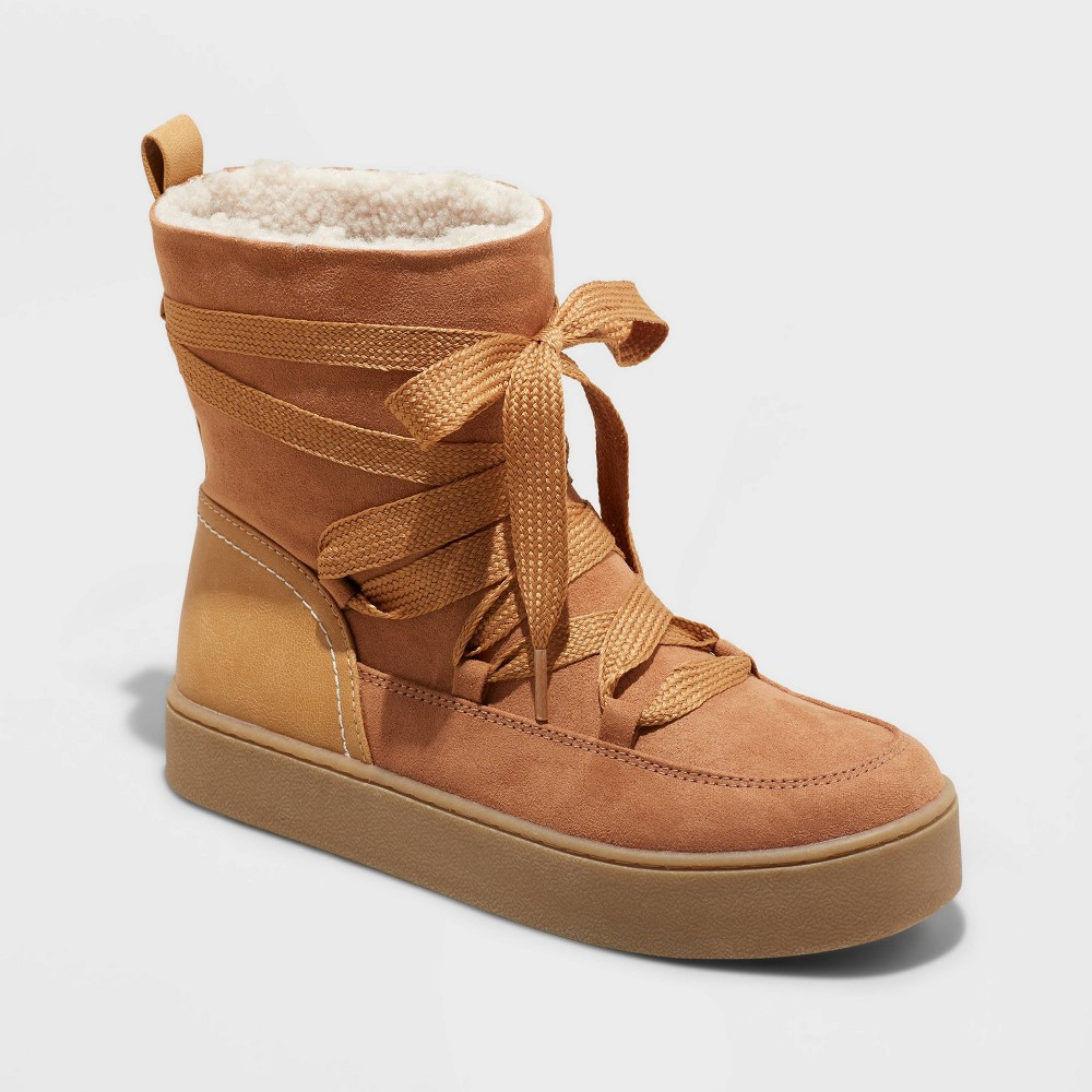 Women's Birgitte Winter Boots - Universal Thread Cognac 12, Red | Target