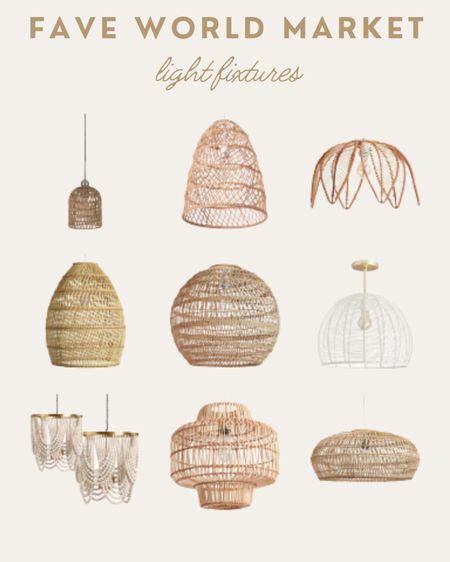 Check out my favorite light fixtures from World Market! 

#LTKU #LTKFind #LTKhome