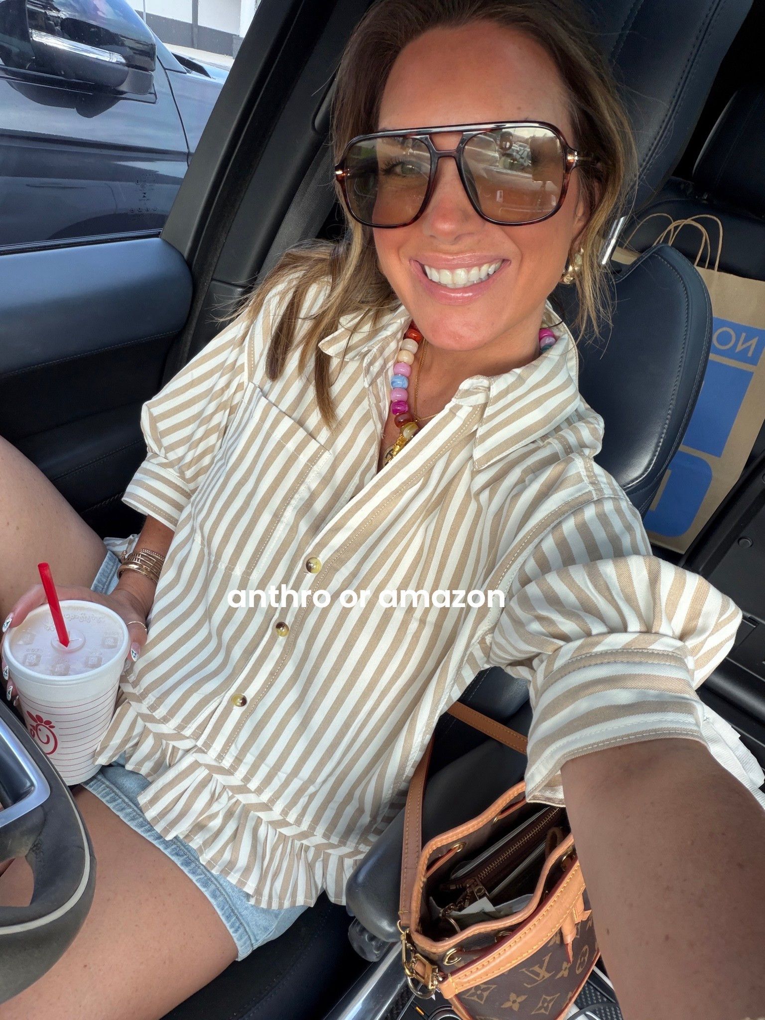 Loving this Anthro look for less top!!! 
Could have got the size small.

#LTKootd #LTKmomlife #LTKSeasonal