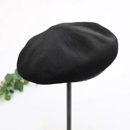 Winter hats for women beanies women hats for men warm casual Black Beret Hat French Style Beanie Cap | Walmart (US)