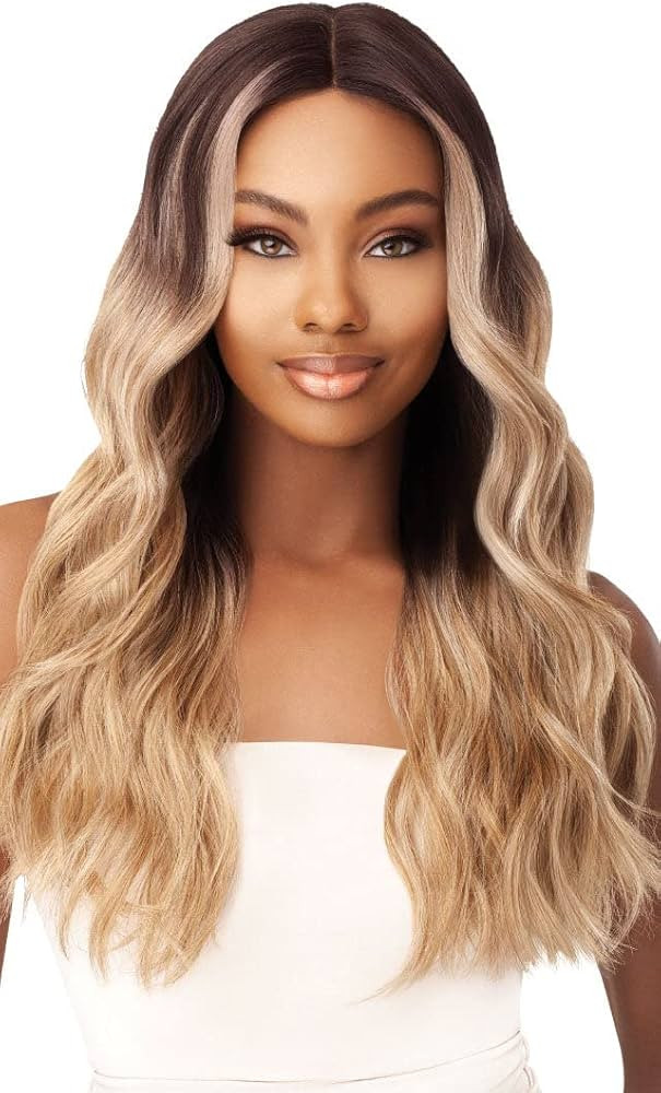 Outre Synthetic I-Part Swiss Lace Front Wig STEVIE (DR2/AUB) | Amazon (US)